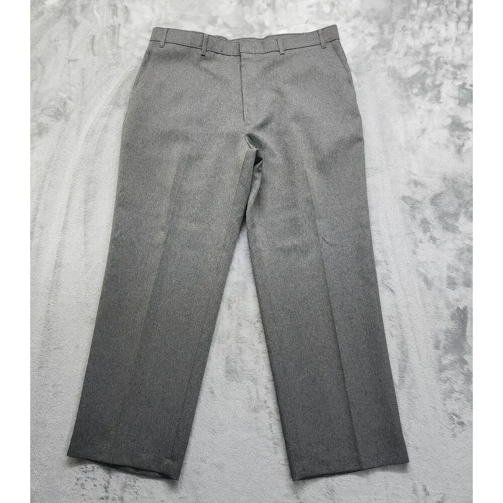 Vintage Levi's Pants Mens W40 L30 Gray Dacron Polyester Action Slacks Office